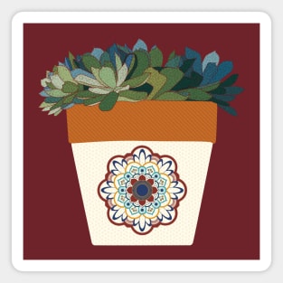 Succulent Plant Pot Mexican Magnet